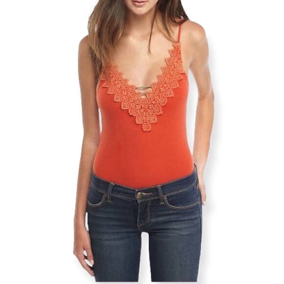 Free People Intimately Gia Lace-Trim Bodysuit in the Size XS - Picture 3 of 7